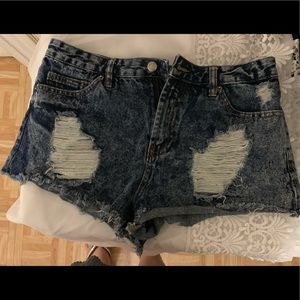 Forever 21 Ripped short Jean shorts.